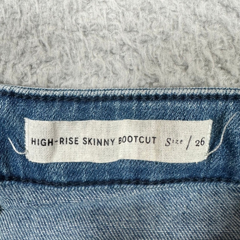 Pilcro and the Letterpress Anthropologie‎ High Rise Skinny Bootcut Jeans Blue 26 - Picture 7 of 11